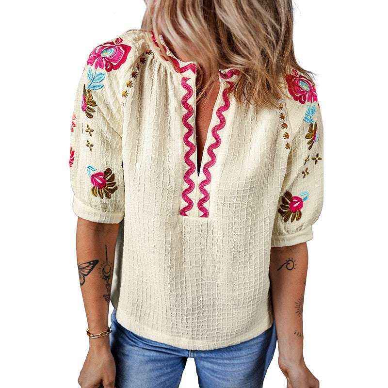 Arloria Bloom Chiffon Blouse