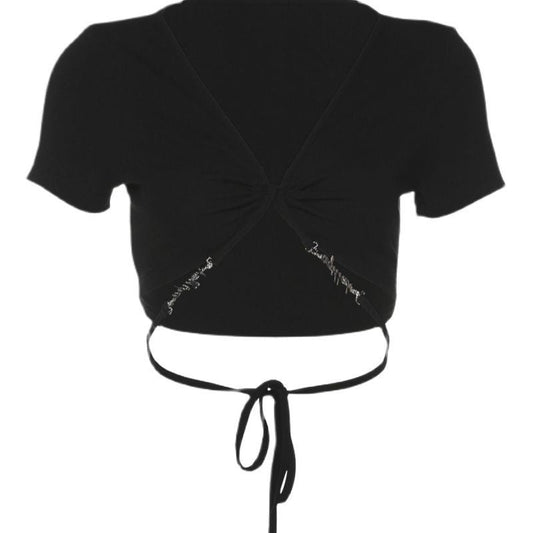 Serava Backless Lace Top