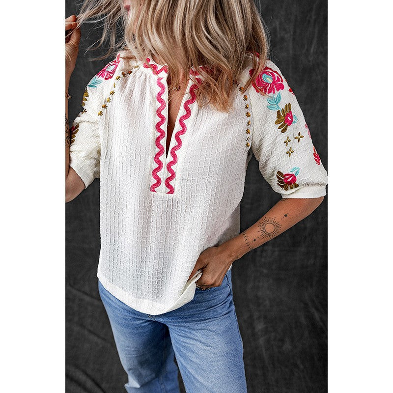 Arloria Bloom Chiffon Blouse