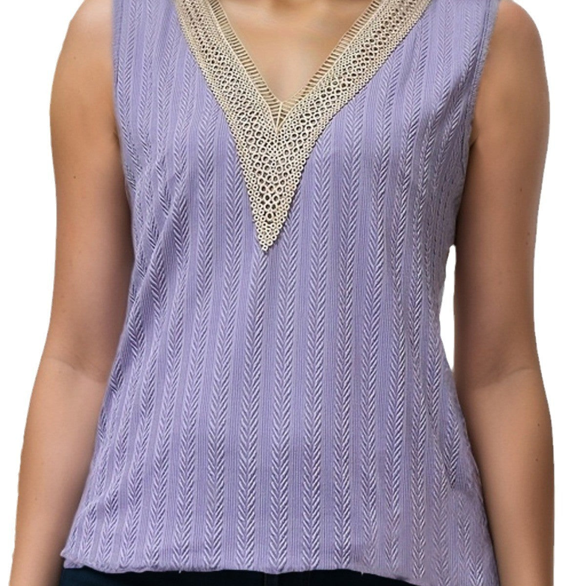 Avira Lace-Trim Vest