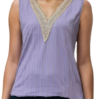 Avira Lace-Trim Vest