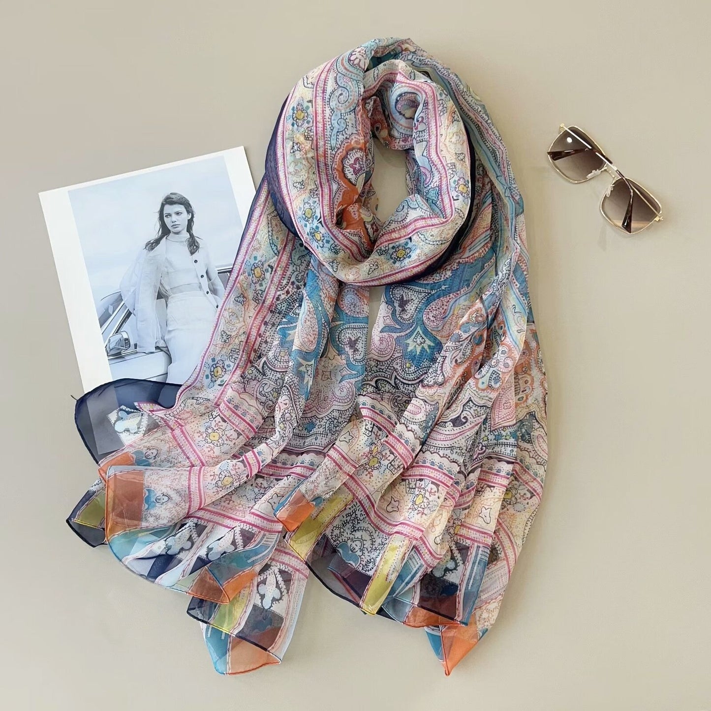 Cassira Paisley Travel Scarf