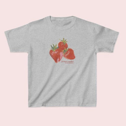 Stravie Strawberry Crop Tee