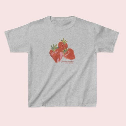 Stravie Strawberry Crop Tee